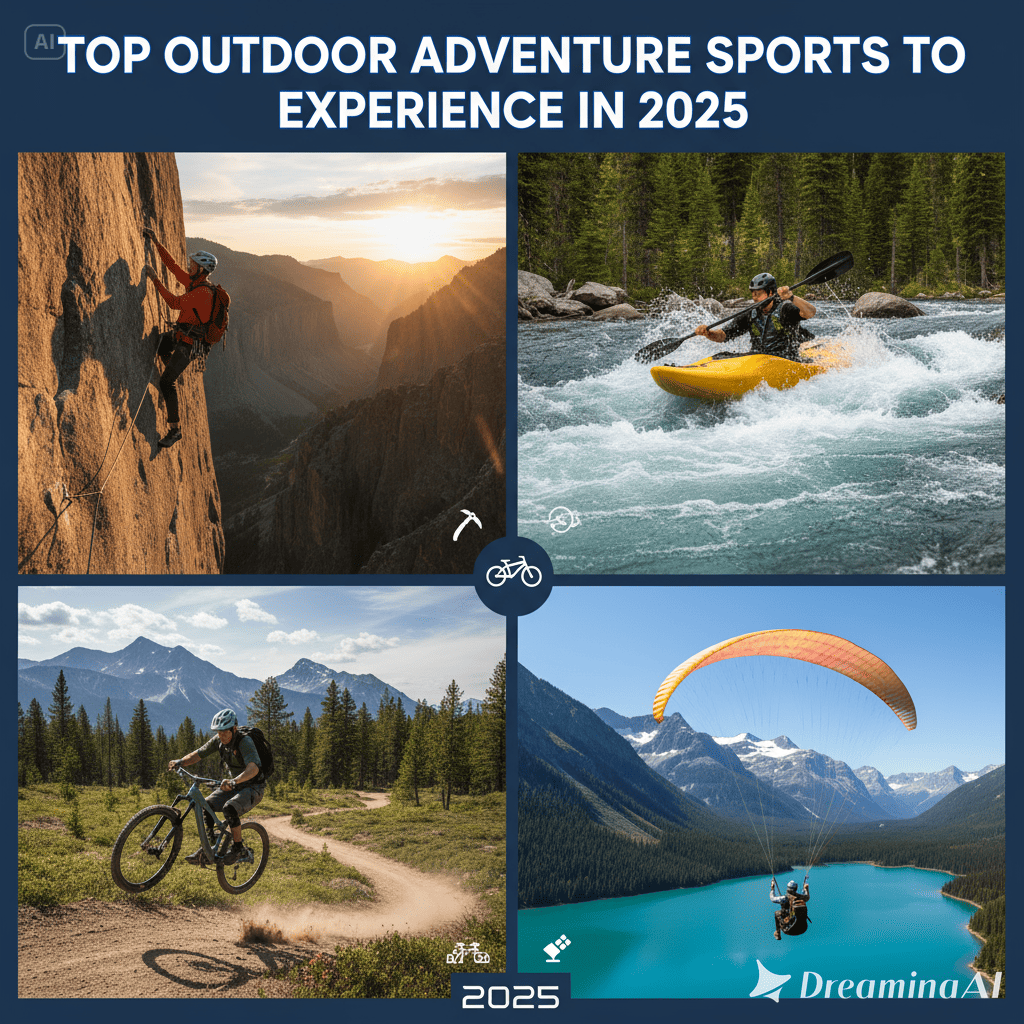 Discover the top outdoor adventure sports in 2025, from smart paragliding and foil surfing to eco-friendly hiking and scuba diving.